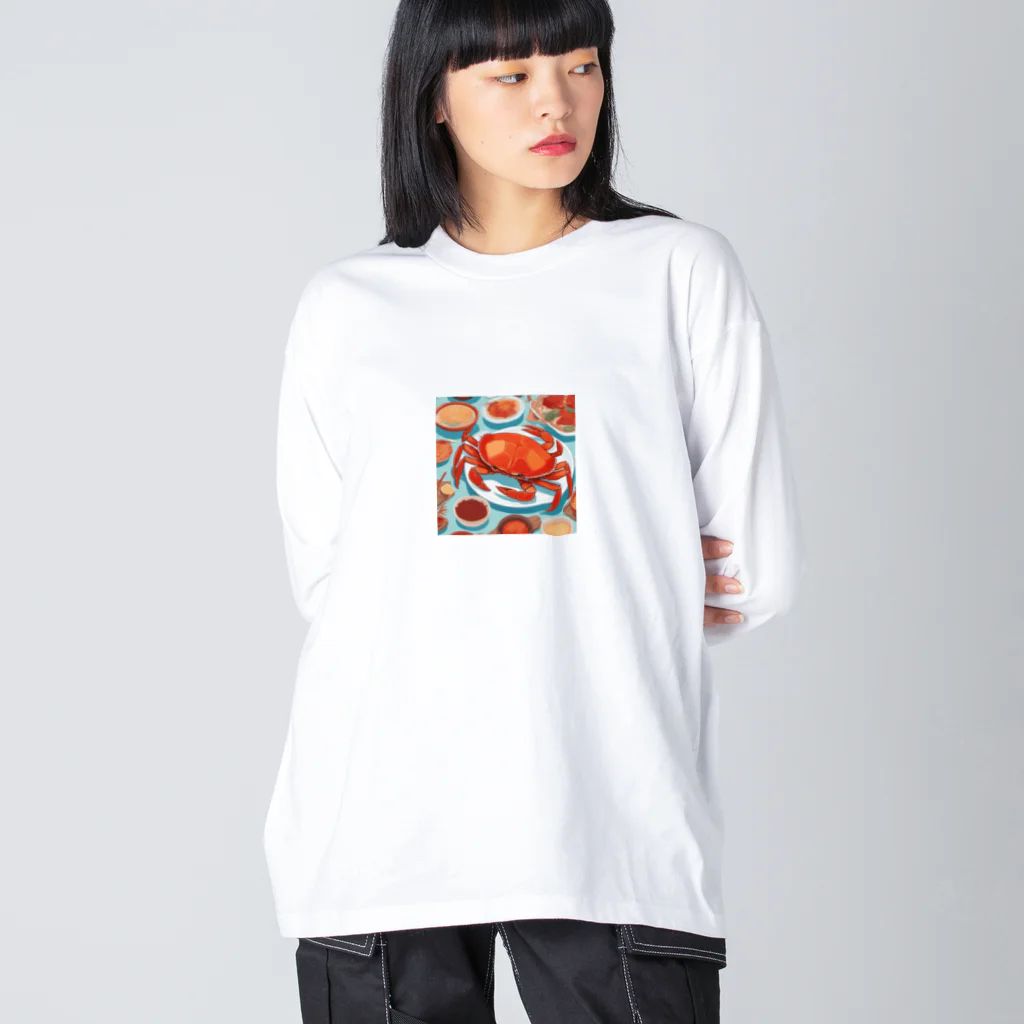 カズの「海の宴」 Big Long Sleeve T-Shirt