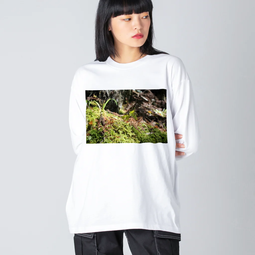 PAPIPOPの苔のロンT Big Long Sleeve T-Shirt