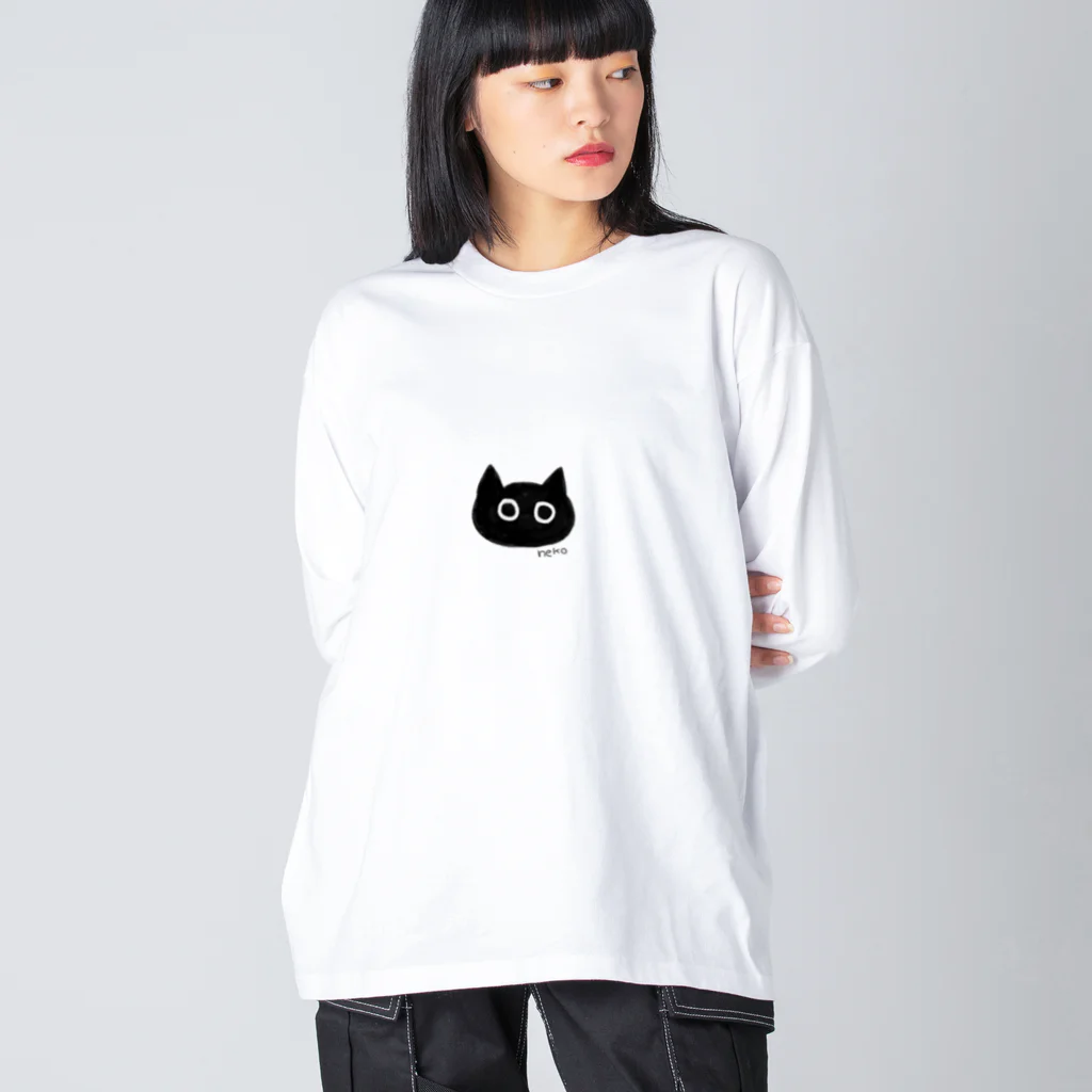 ツカサのくろいねこ Big Long Sleeve T-Shirt