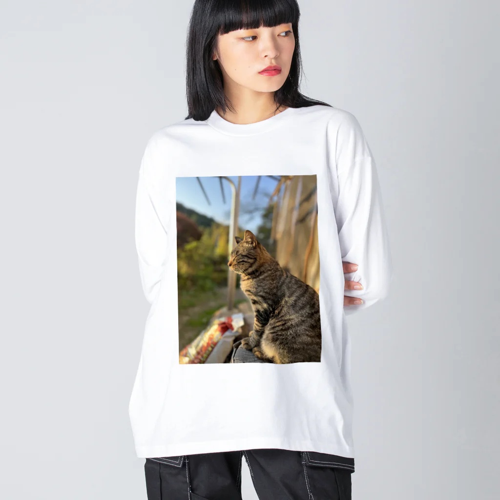 たまーけっとの元野良猫たまちゃん Big Long Sleeve T-Shirt