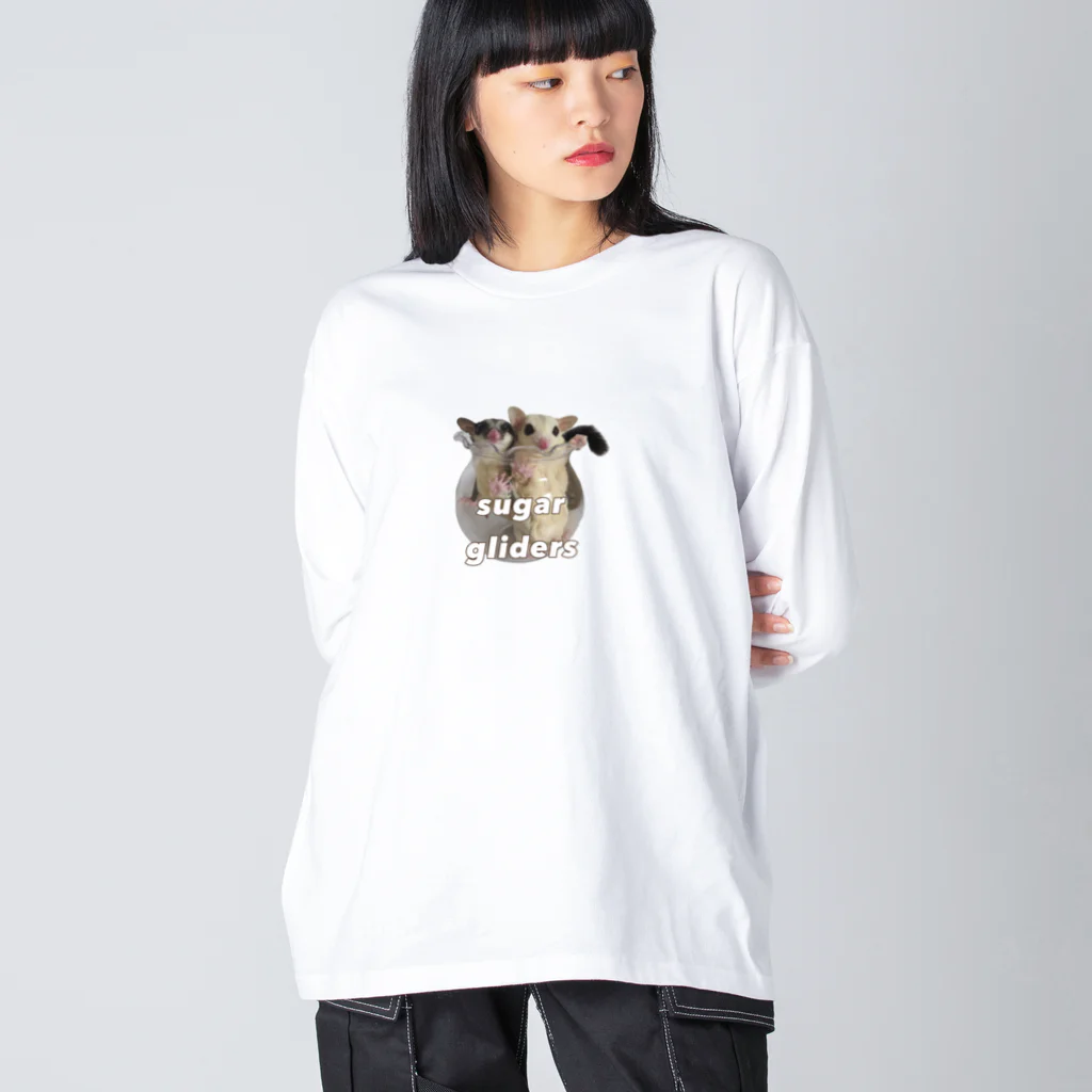 ころんと日和のフクロモモンガのここ＆める Big Long Sleeve T-Shirt