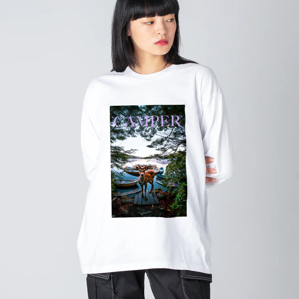 outdoor lifeのcamper  ビッグシルエットロングスリーブTシャツ