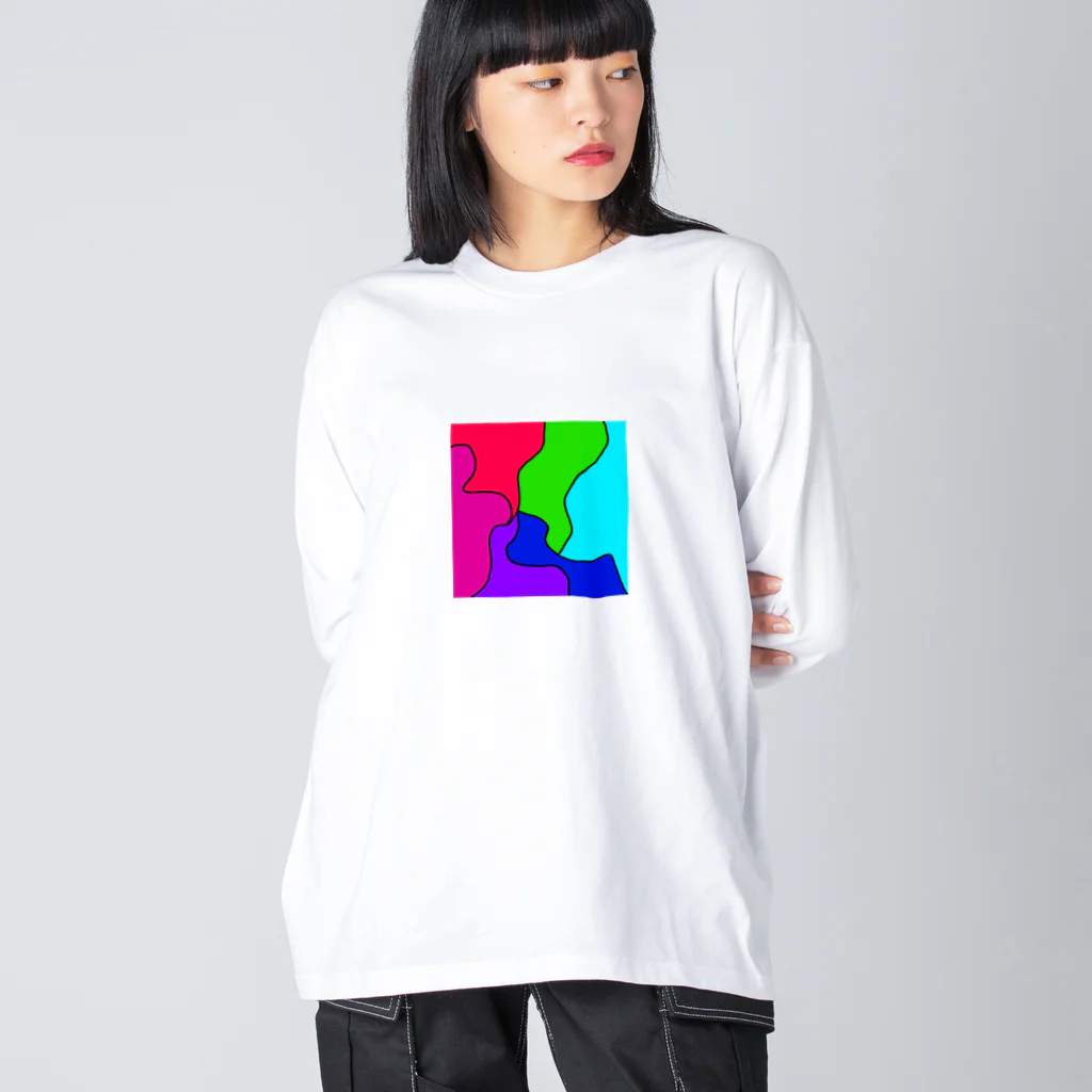 masuterのカラフル Big Long Sleeve T-Shirt