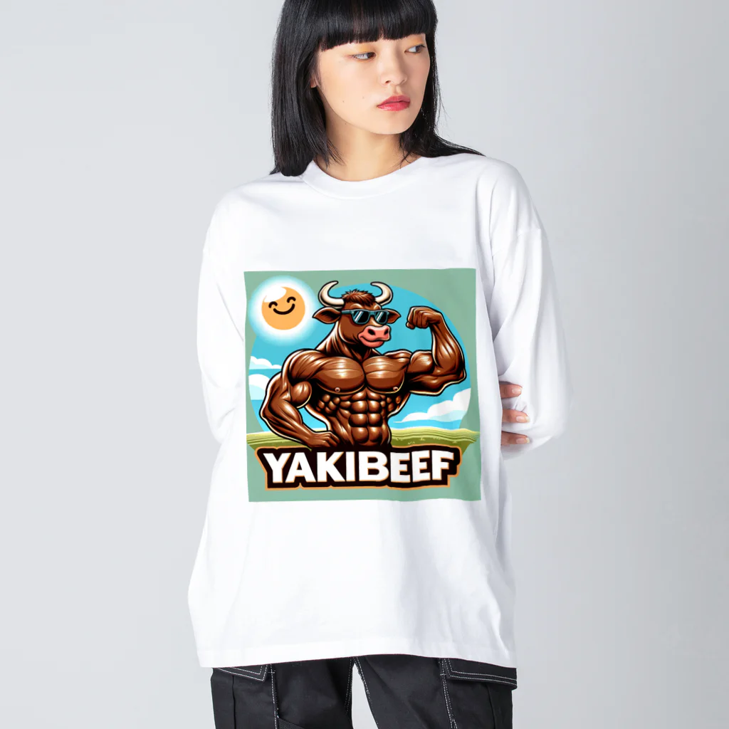 muscle_laboのYAKIBEEF Big Long Sleeve T-Shirt