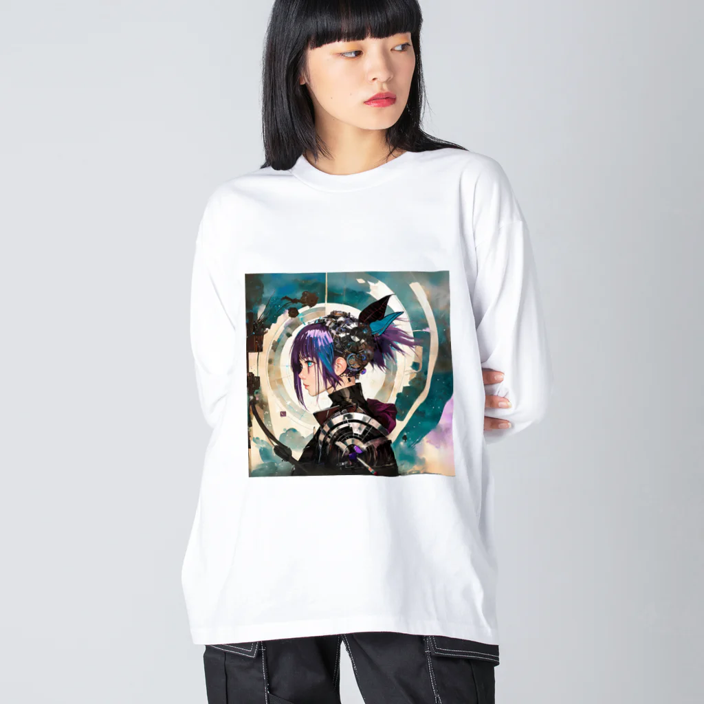 gurio318の少女レプリカント ビッグシルエットロングスリーブTシャツ