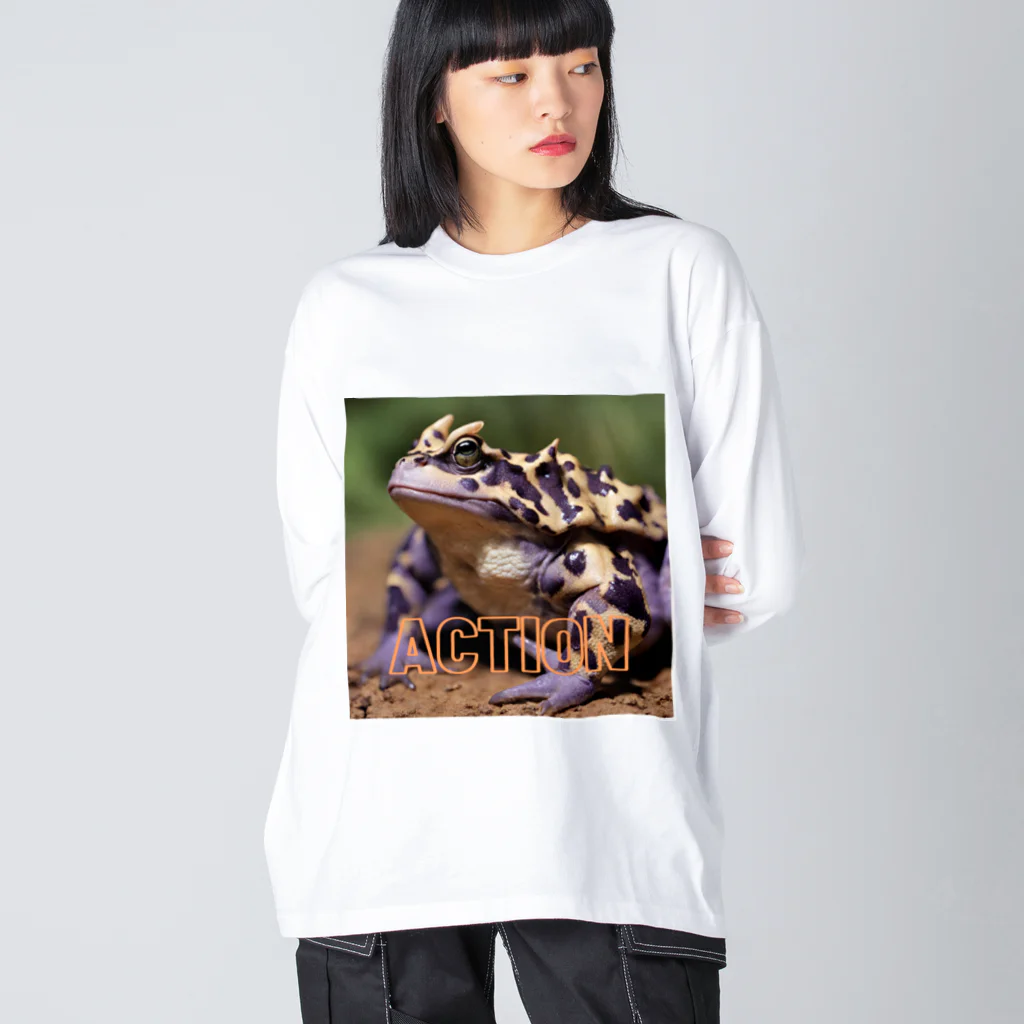 magodooのツノツノガエル Big Long Sleeve T-Shirt