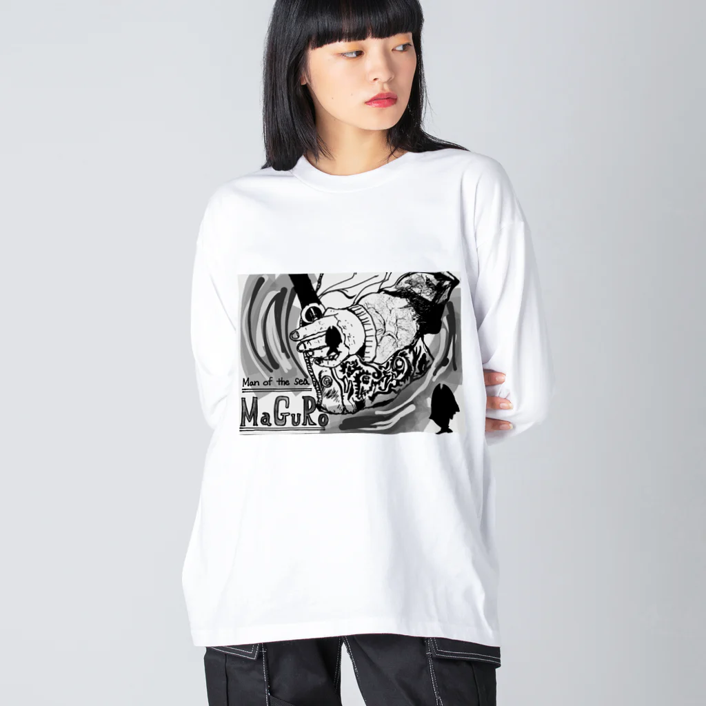 maguro8xpのmaguro Man of the sea Big Long Sleeve T-Shirt