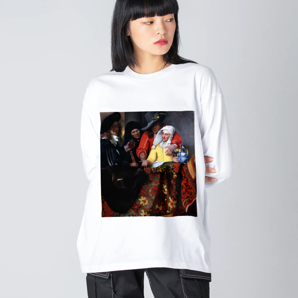 世界美術商店の取り持ち女 / The Procuress ビッグシルエットロングスリーブTシャツ