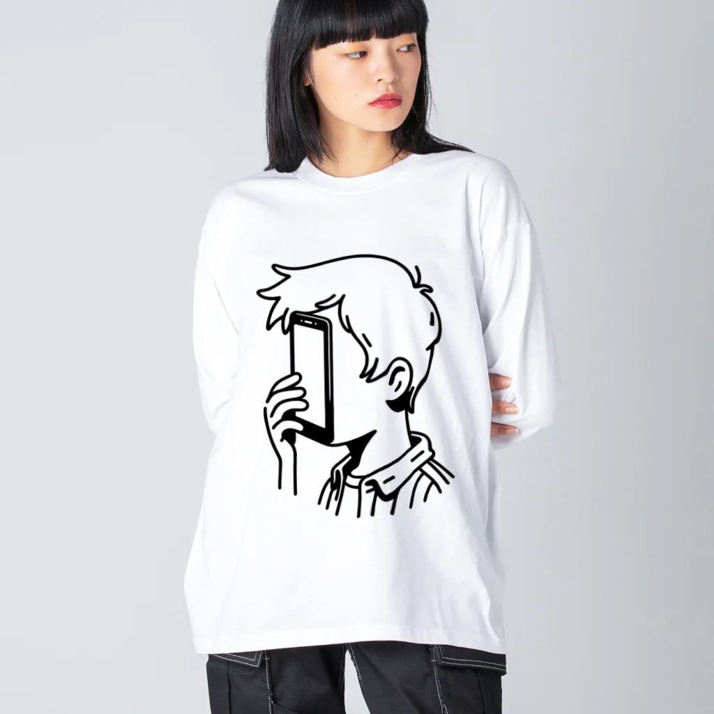 ミニマルコのお店のスマホしかみれない Big Long Sleeve T-Shirt