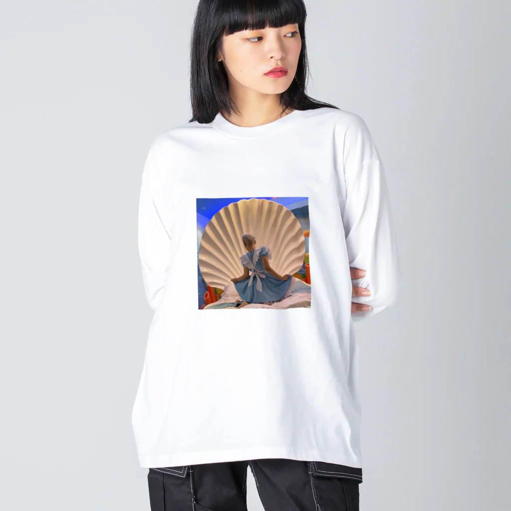 BOSEjoshiのまぁメイド坊主女子 ビッグシルエットロングスリーブTシャツ