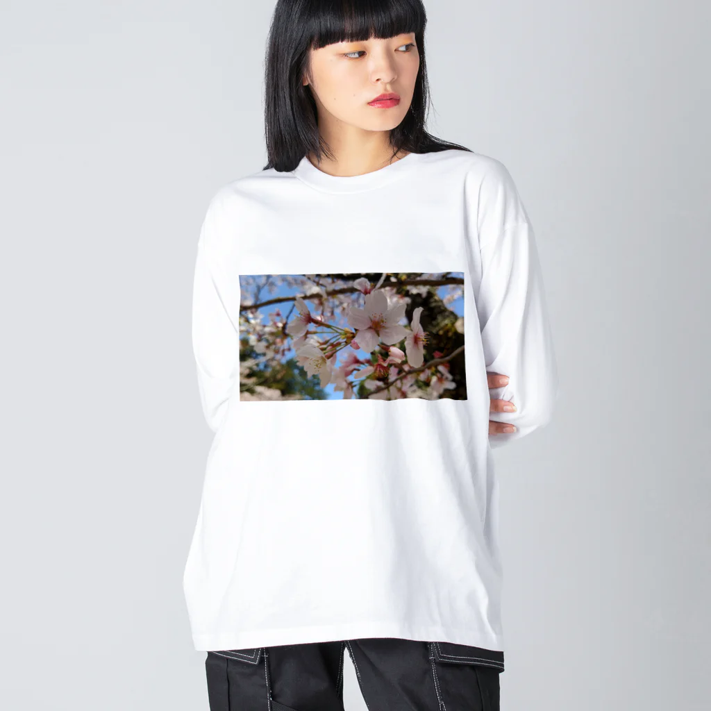 CHOUCHOUの桜 ビッグシルエットロングスリーブTシャツ