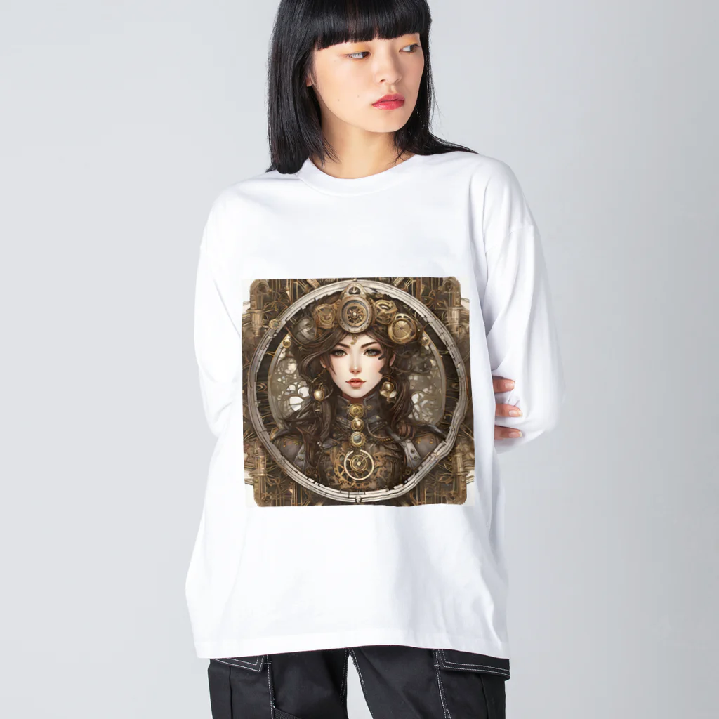 IGNISのスチームパンク少女4 Big Long Sleeve T-Shirt