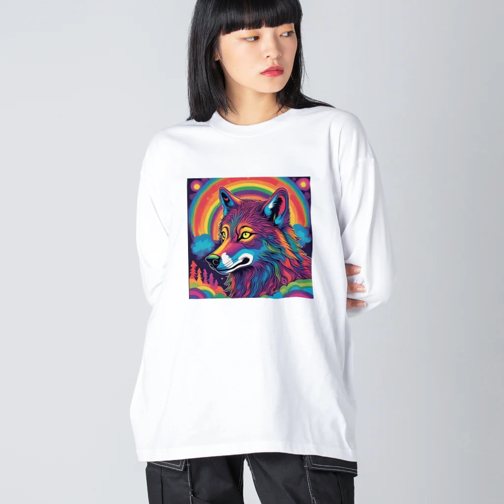 shop.ycのユメウルフ ビッグシルエットロングスリーブTシャツ