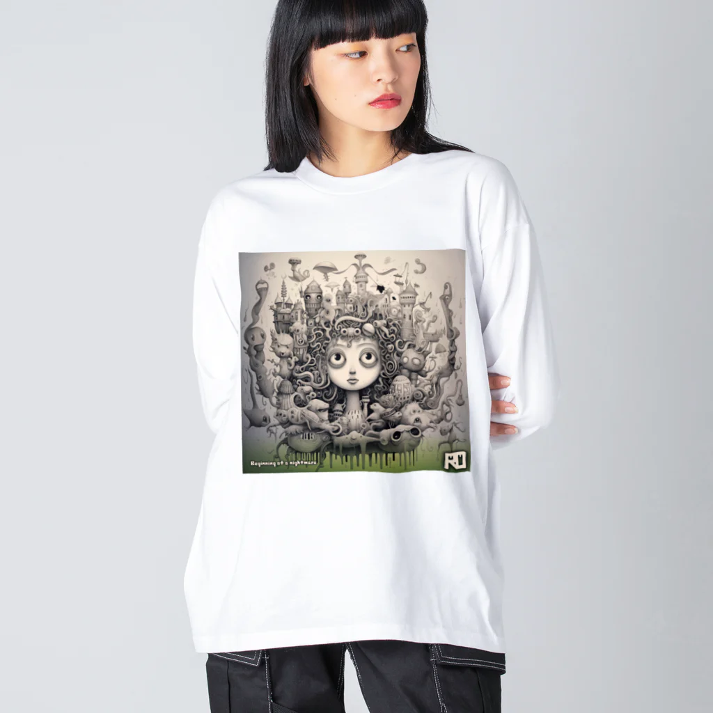 ROのBeginning of a nightmare 2 (Green) Big Long Sleeve T-Shirt