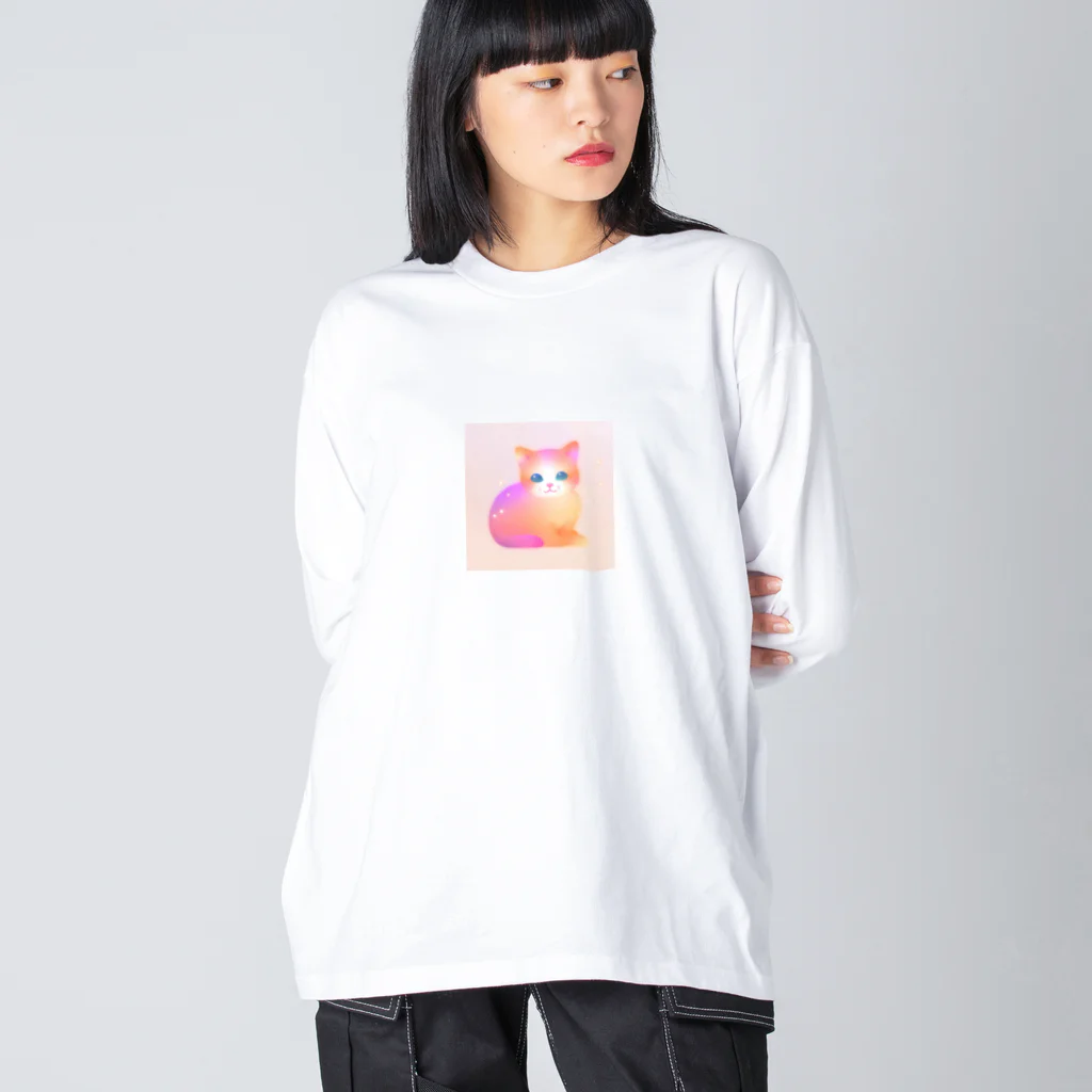 KenySignsのファンシーネコちゃん Big Long Sleeve T-Shirt