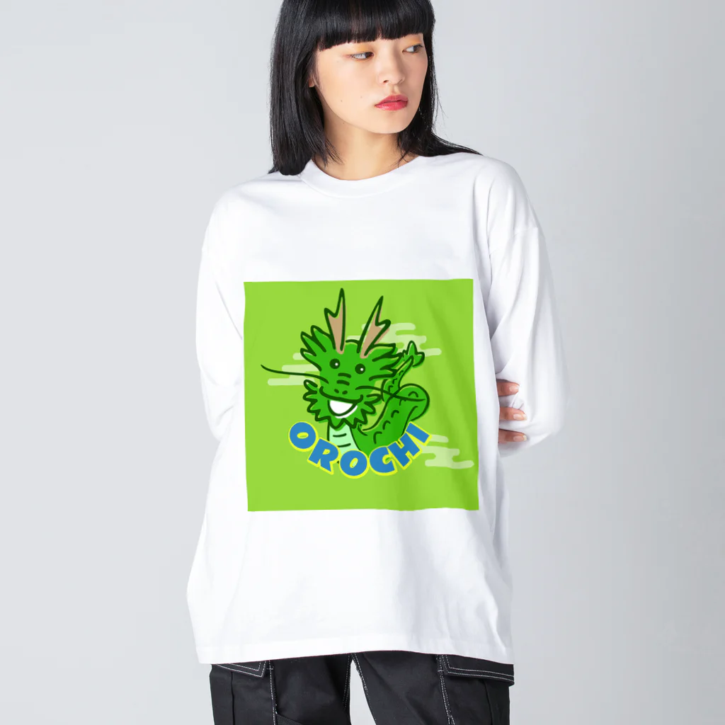 森本雄也の石見神楽_八岐大蛇＠forestgreen Big Long Sleeve T-Shirt