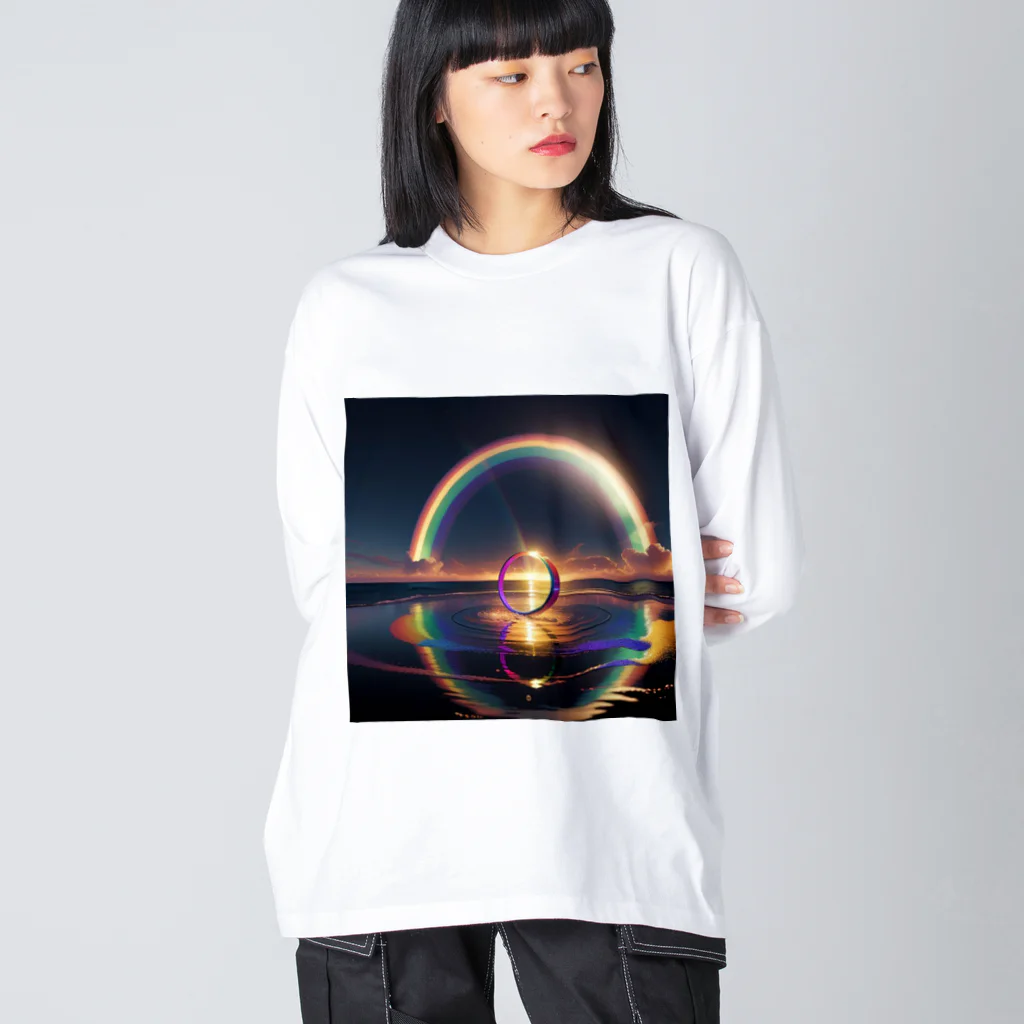 3tomo6's shopのRainbow Ring ビッグシルエットロングスリーブTシャツ