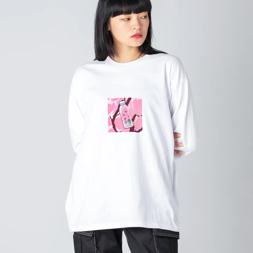 リホタママの水筒の中の桜 Big Long Sleeve T-Shirt