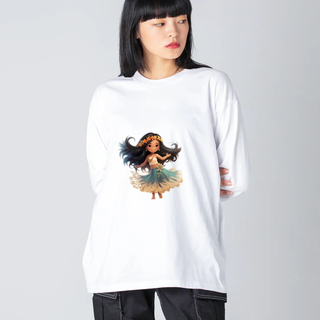 miimishopのフラガール Big Long Sleeve T-Shirt