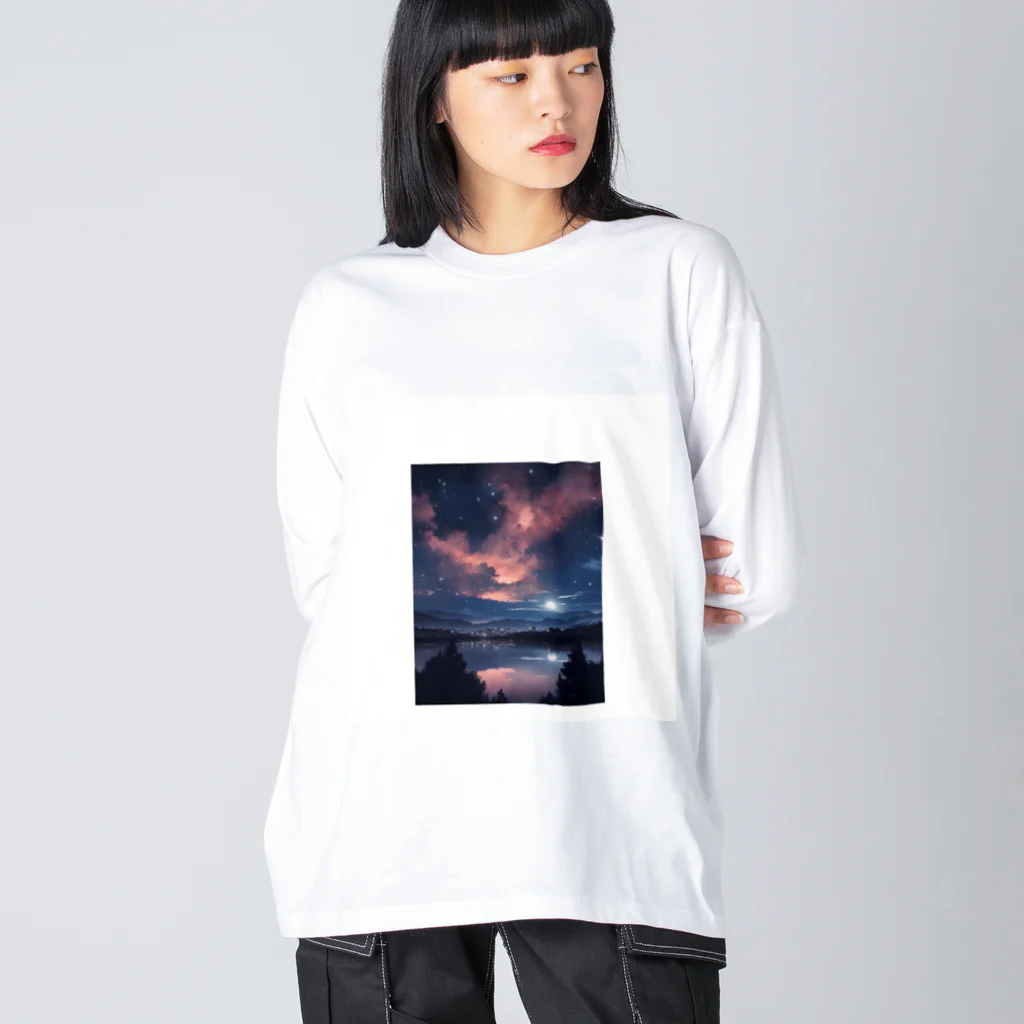 forest-の夜空 Big Long Sleeve T-Shirt