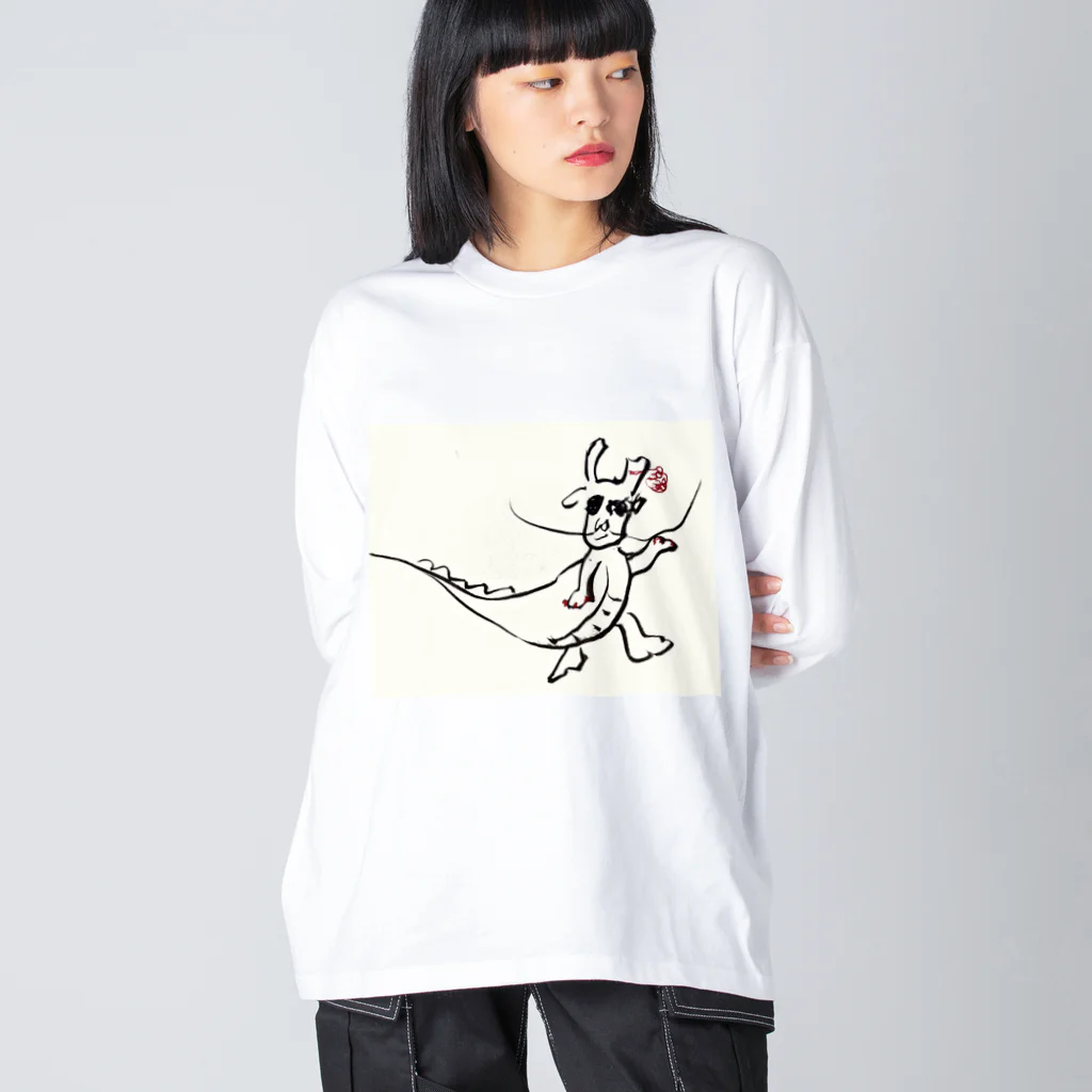 チエコストロークの新年のあいさつに来たドラゴン Big Long Sleeve T-Shirt