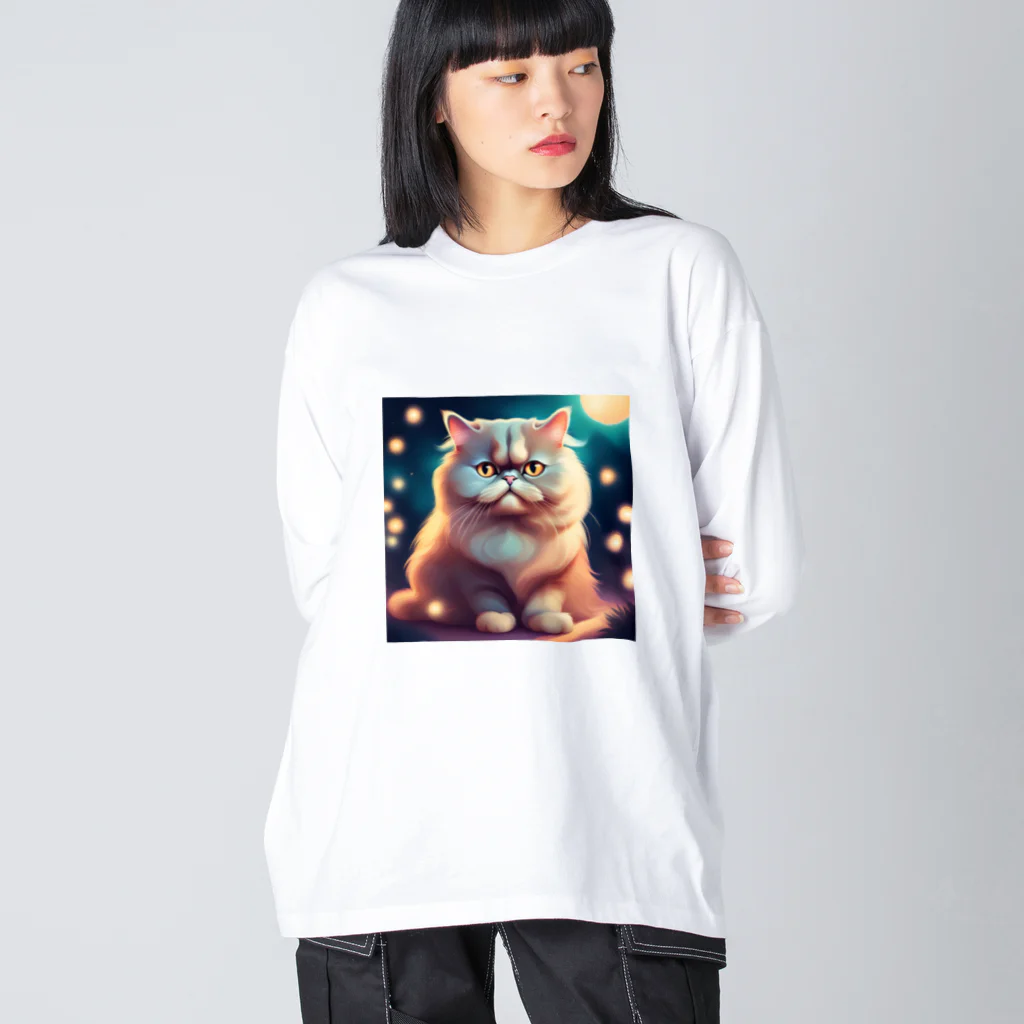 レモングラスのごきげんなペルシャ猫 Big Long Sleeve T-Shirt