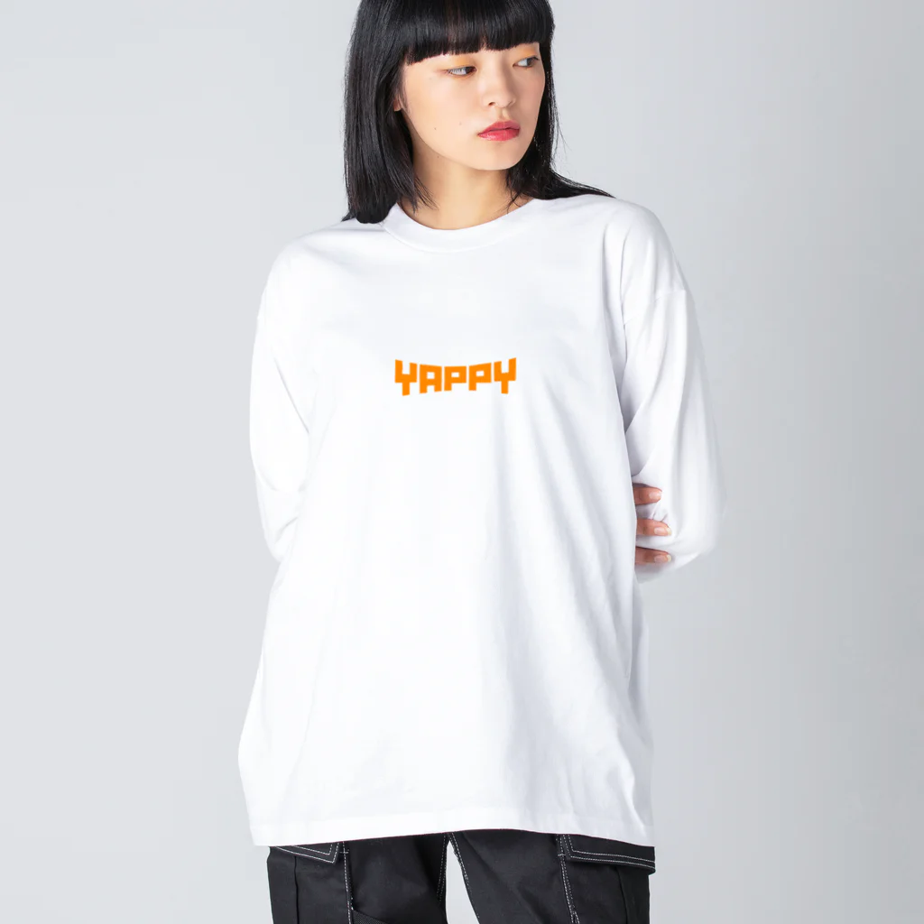 Yappy 聖母の施し堂の教祖へのお布施の品々 ビッグシルエットロングスリーブTシャツ