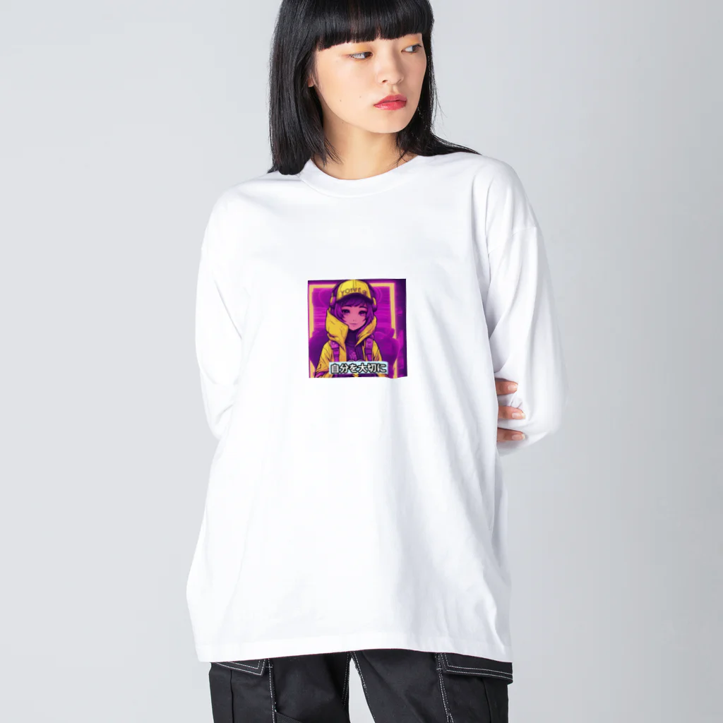 evahmonの光の戦士シリーズ・ひかりちゃん Big Long Sleeve T-Shirt
