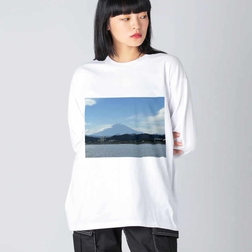 サンライズの富士山　 ビッグシルエットロングスリーブTシャツ