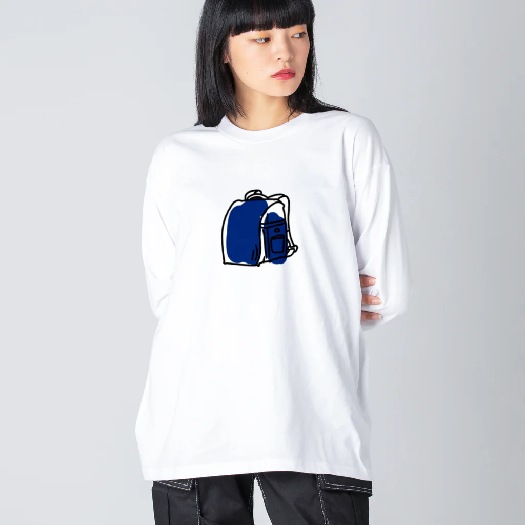 タカのどきどき青いランドセル Big Long Sleeve T-Shirt