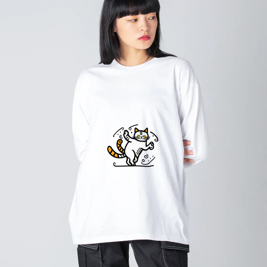 NIANのカロヤカネコ ビッグシルエットロングスリーブTシャツ