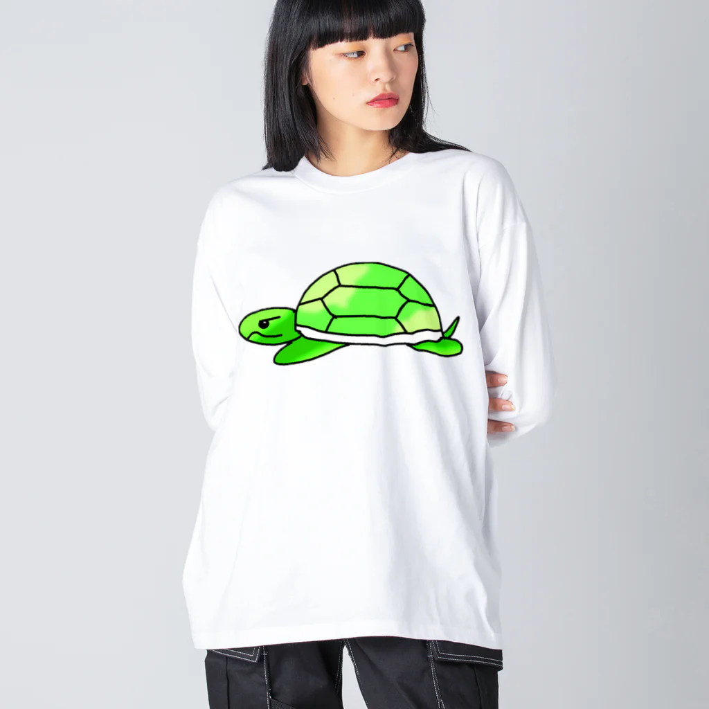 Sayuzu の亀サマ ビッグシルエットロングスリーブTシャツ