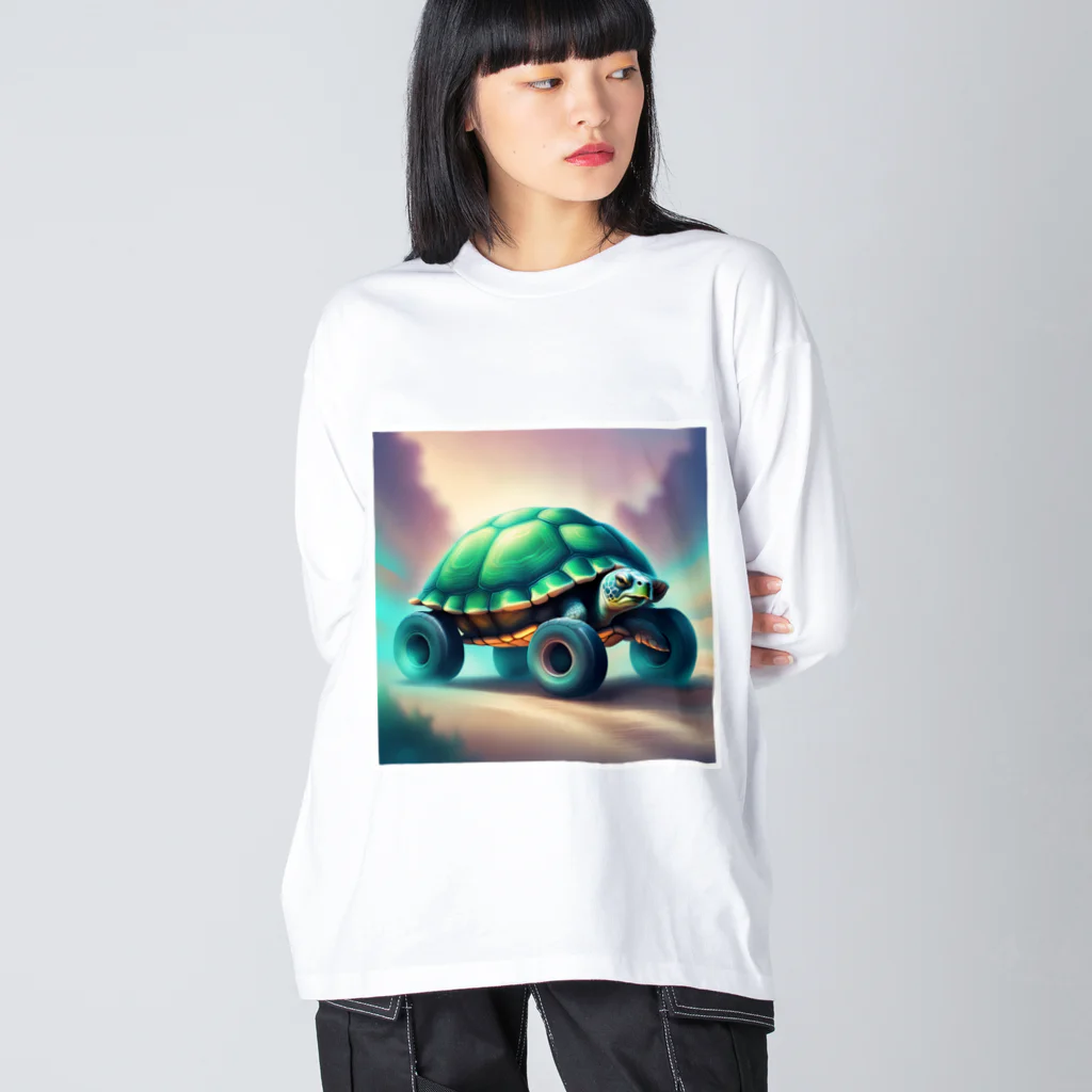 あにまるずSHOPのスピードタートル Big Long Sleeve T-Shirt