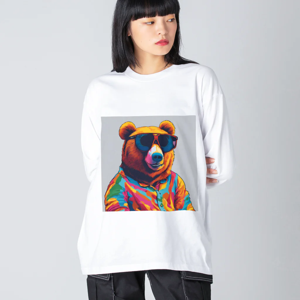 TPGのBear ビッグシルエットロングスリーブTシャツ