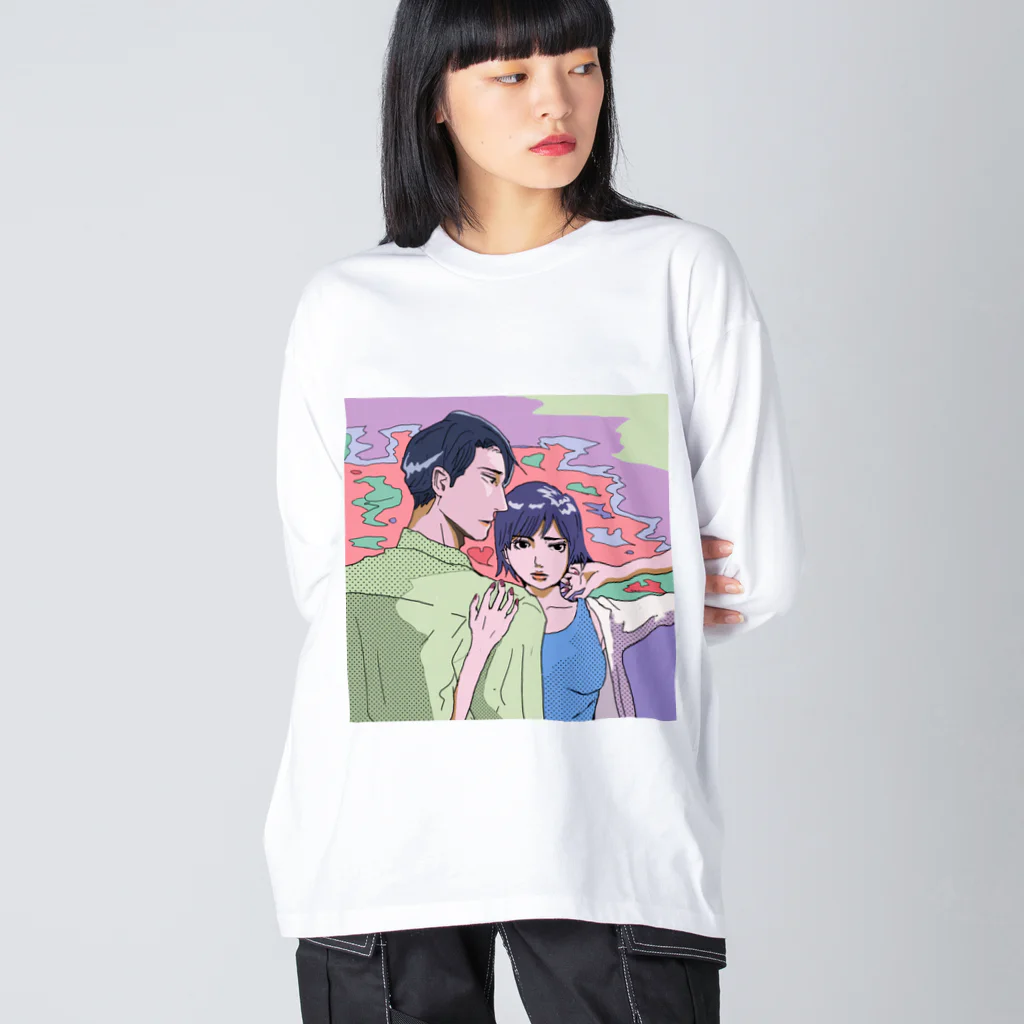 mokkunのちょっと待って、行かないでシリーズ Big Long Sleeve T-Shirt