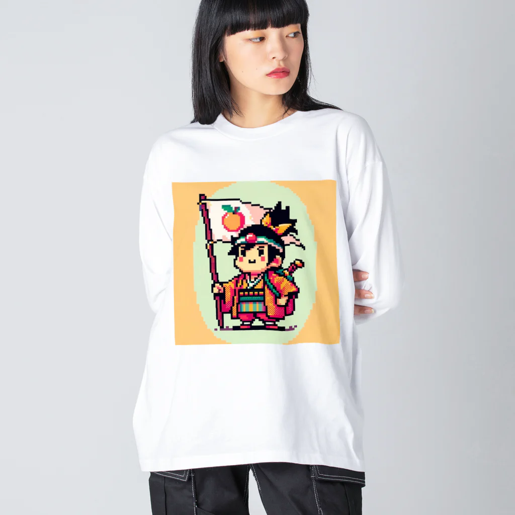 Ai_momotaro_diaryのMOMOTARO8bit ビッグシルエットロングスリーブTシャツ