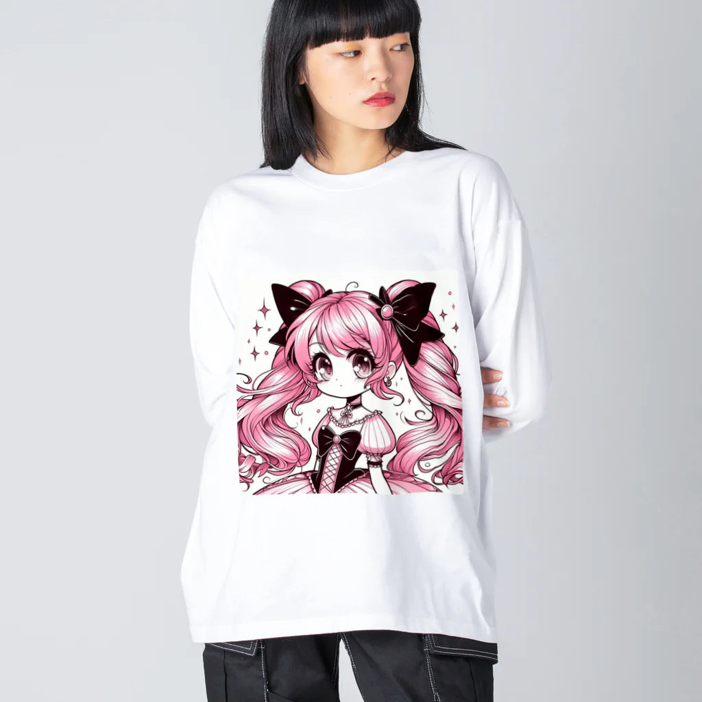 むこうのくにの魔法少女 ビッグシルエットロングスリーブTシャツ