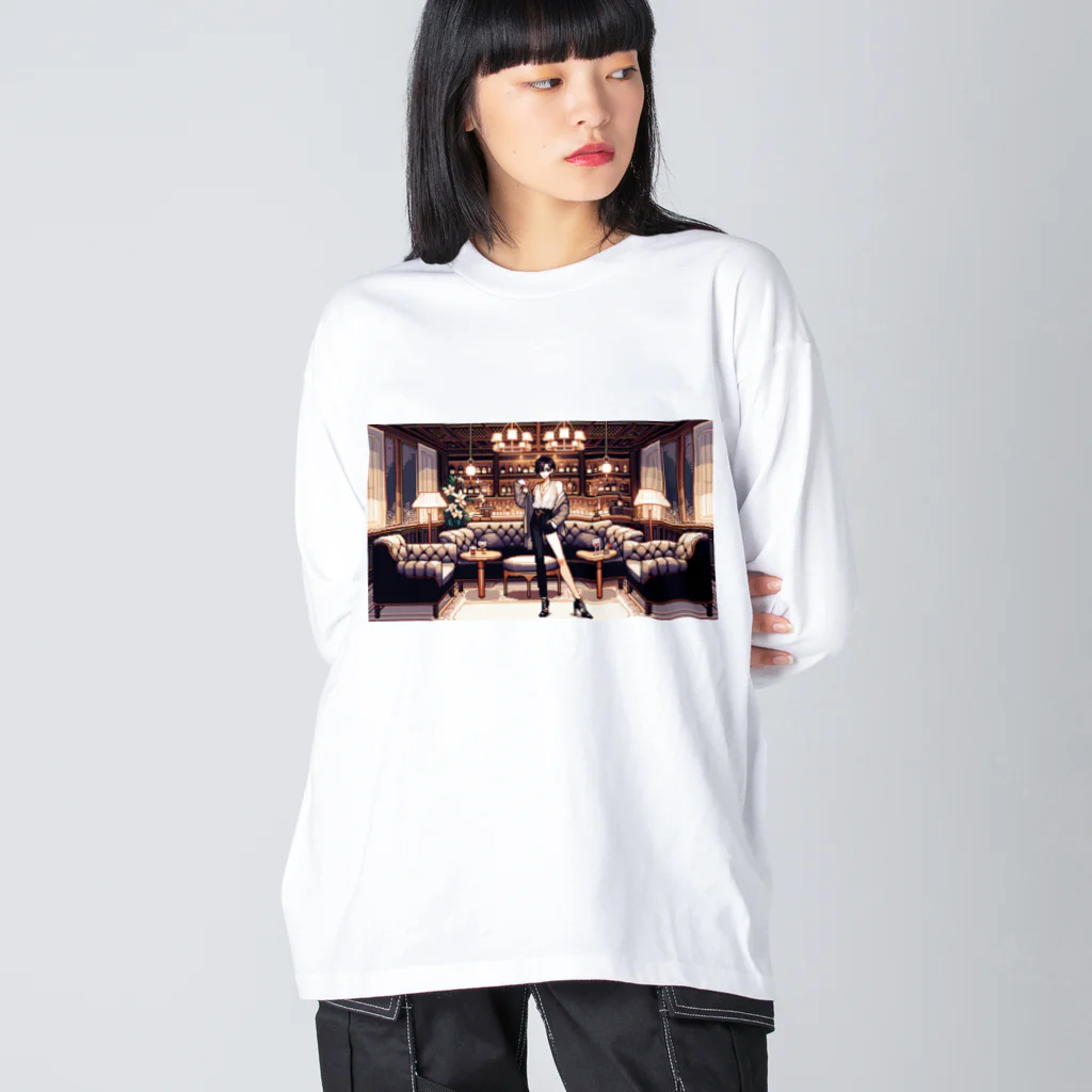 PiXΣLのluxury lounge bar / type.1 Big Long Sleeve T-Shirt