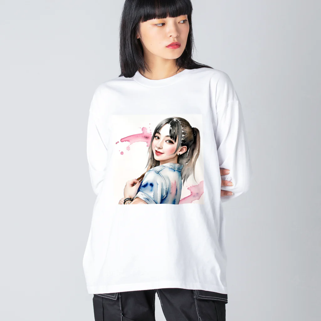 あかいはちの一推しアイドル Big Long Sleeve T-Shirt