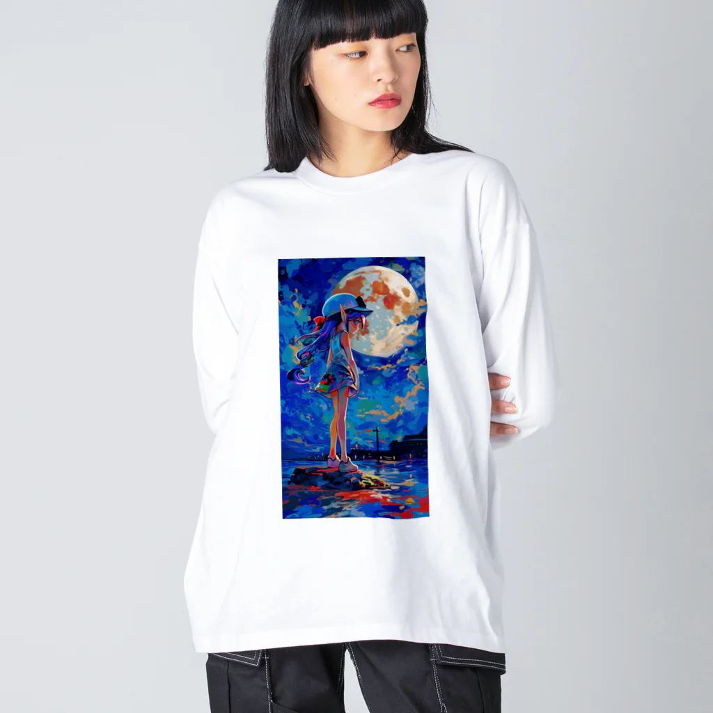 カラシンの月見 Big Long Sleeve T-Shirt