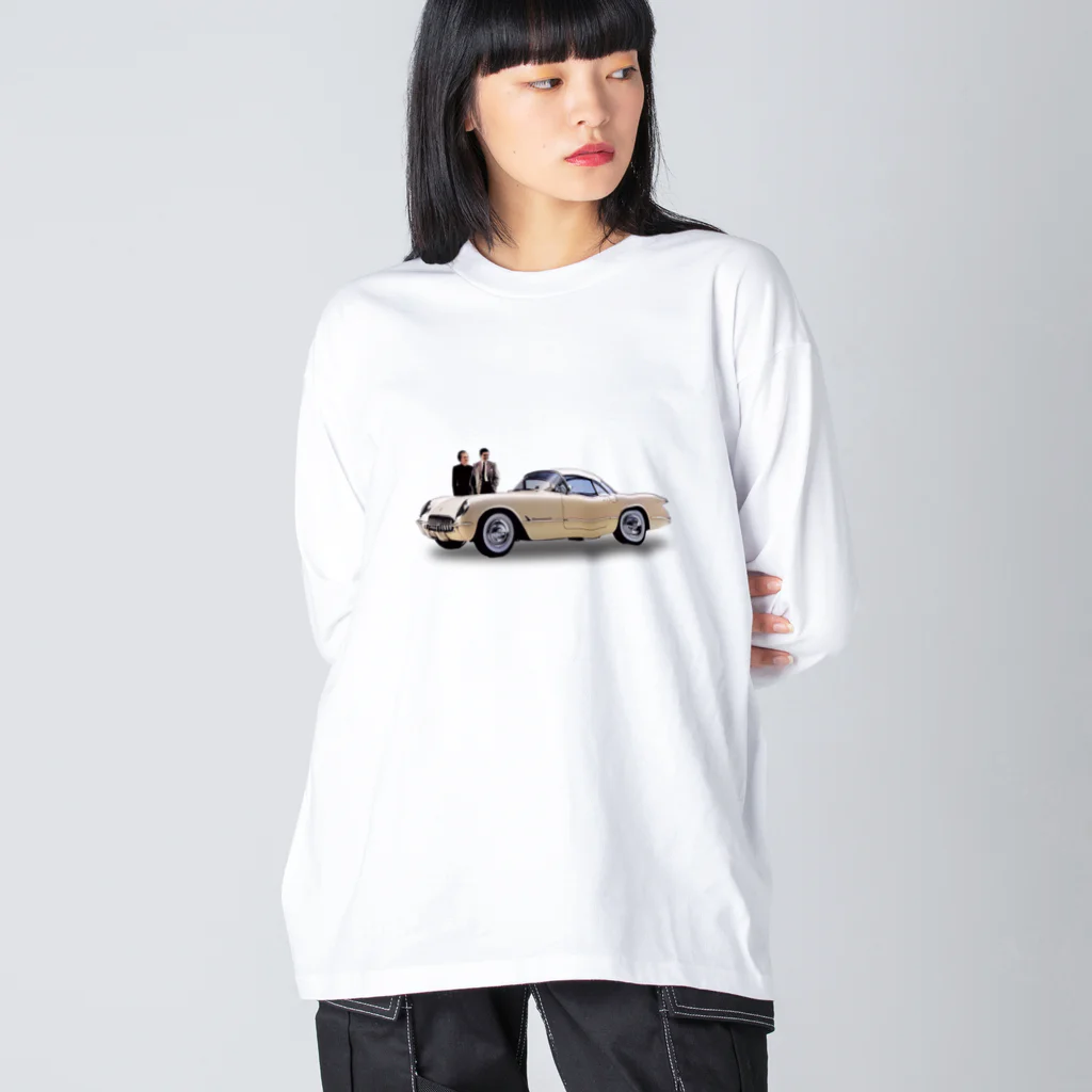 wowwooの54 Corvette Hardtop ビッグシルエットロングスリーブTシャツ