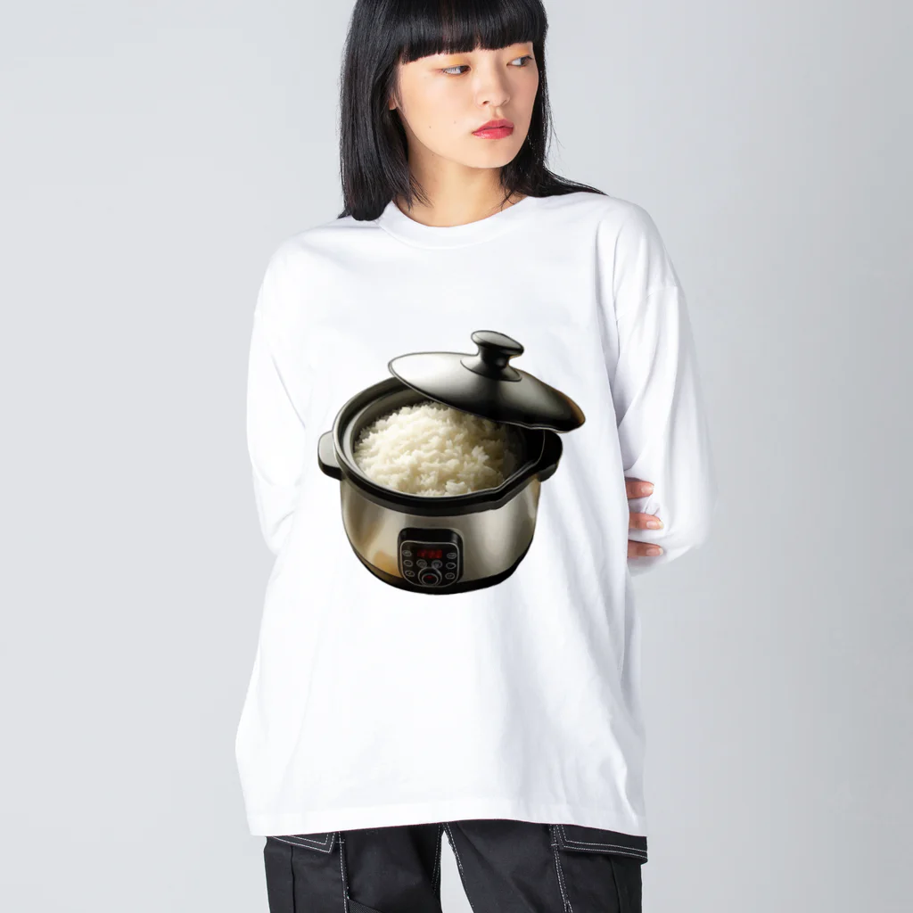 脂身通信Ｚの炊きたて。_240121 Big Long Sleeve T-Shirt