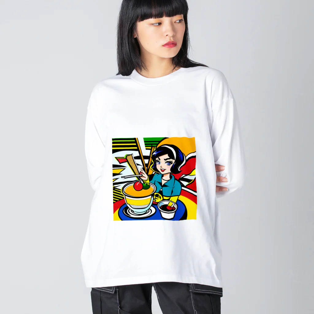 あかいはちの南国スイーツ Big Long Sleeve T-Shirt