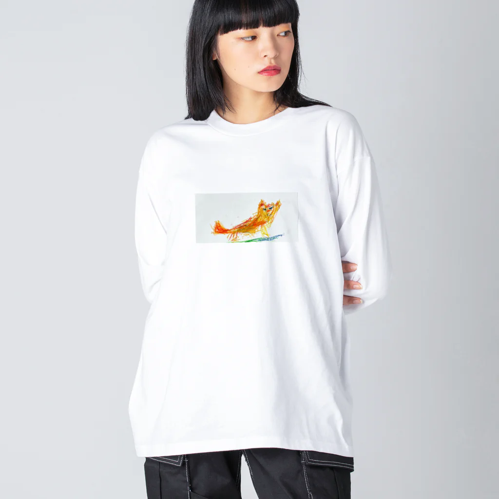 Creator_Dad-crocodileのキュートな子猫のイラスト Big Long Sleeve T-Shirt
