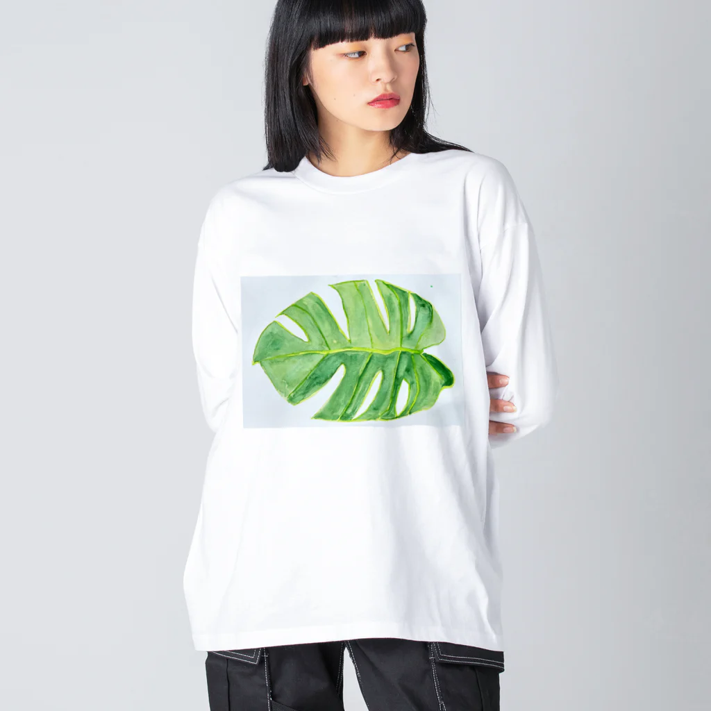 Creator_Dad-crocodileのモンステラ Big Long Sleeve T-Shirt