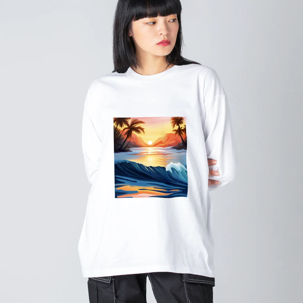 Luminaのラストウェーブ Big Long Sleeve T-Shirt