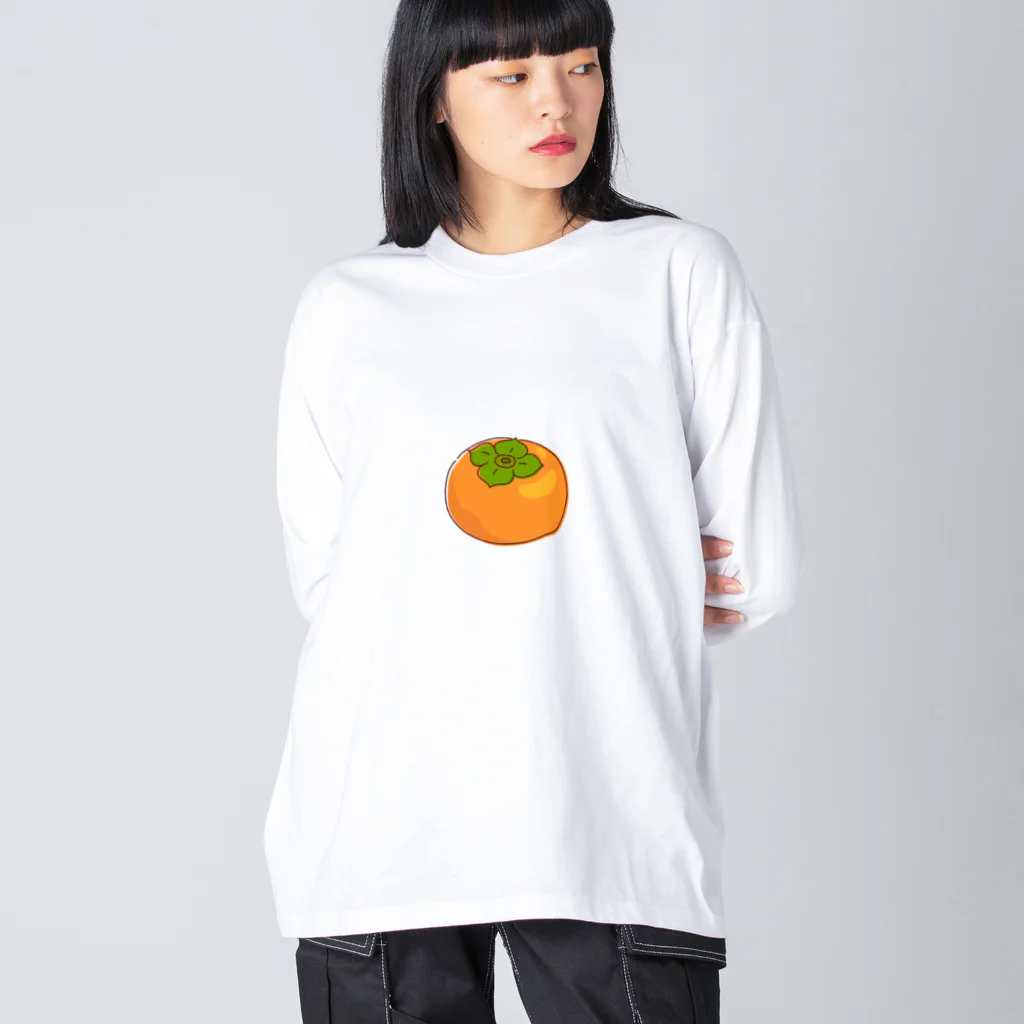 kudamono_fruits0730のかき Big Long Sleeve T-Shirt