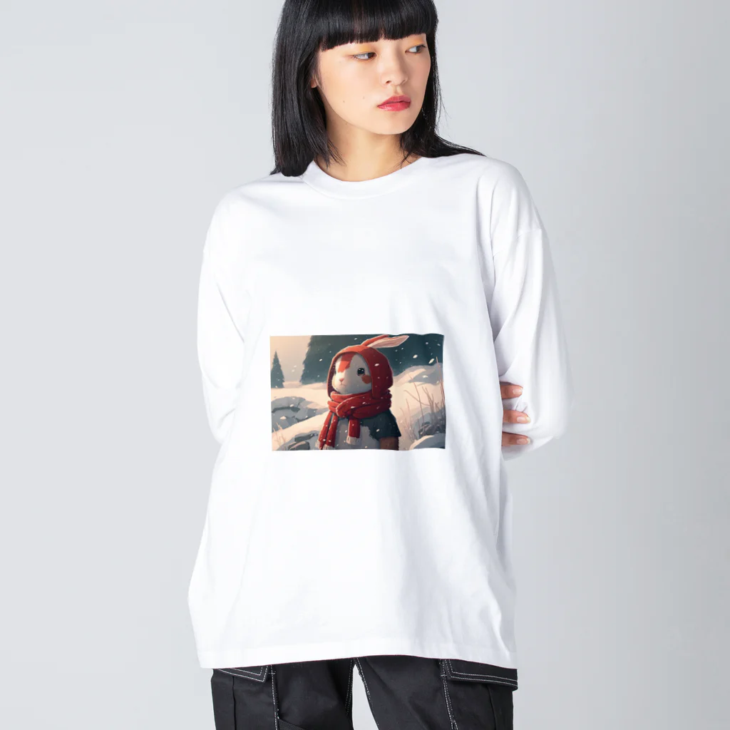 Soundの雪国のウサギ Big Long Sleeve T-Shirt