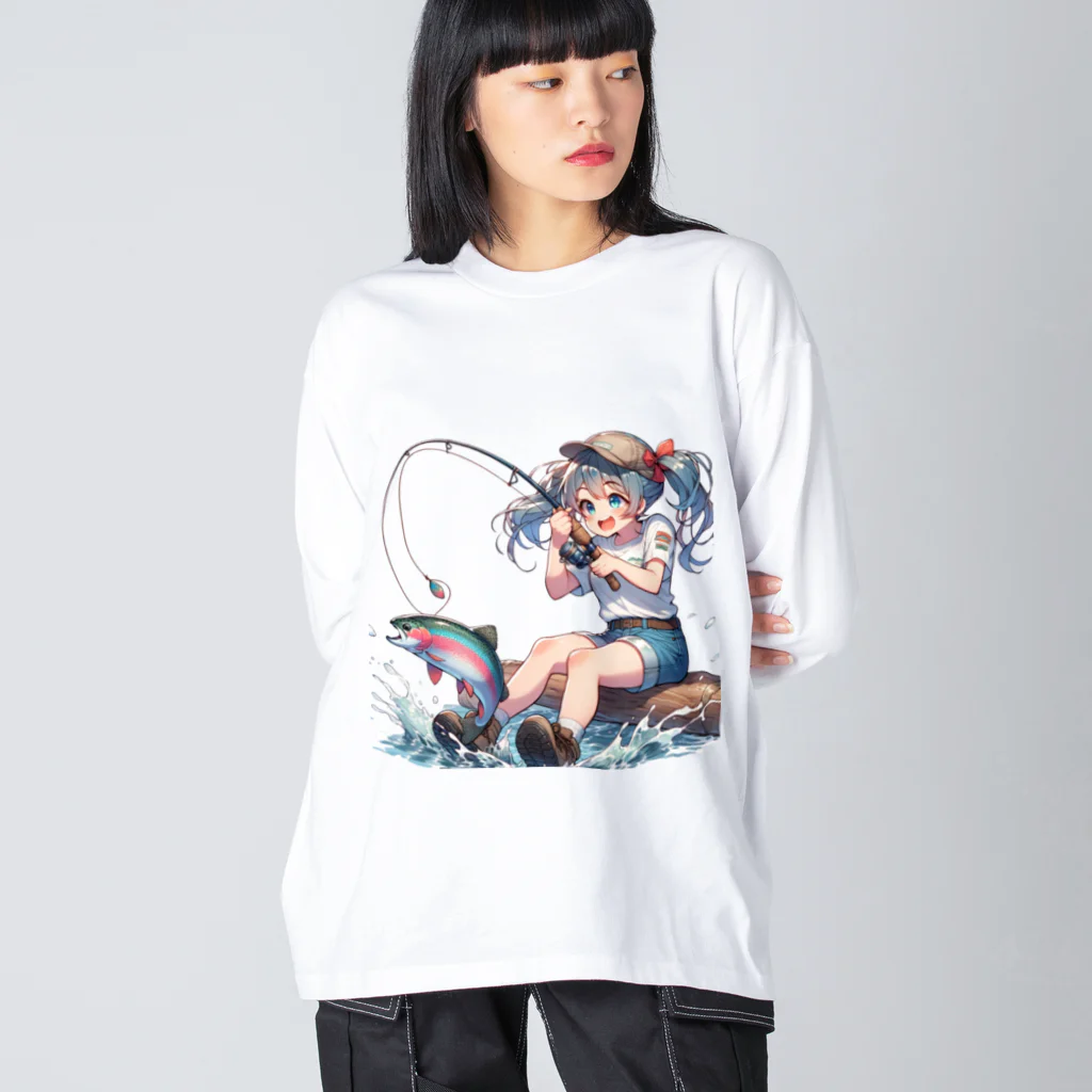 チェリモヤの釣り女子 ツリガール 01 Big Long Sleeve T-Shirt