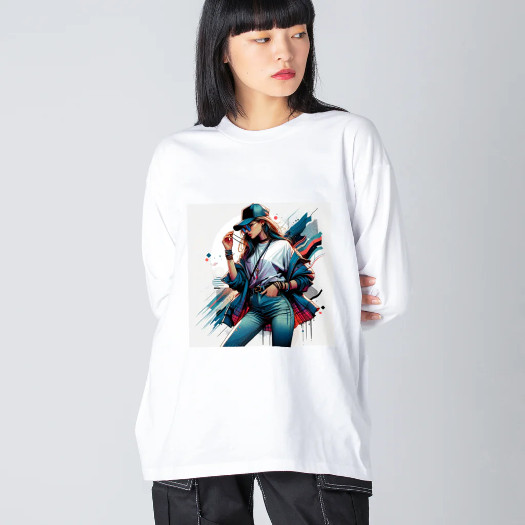 Haru|Casualのカジュアルお姉さん#1 Big Long Sleeve T-Shirt